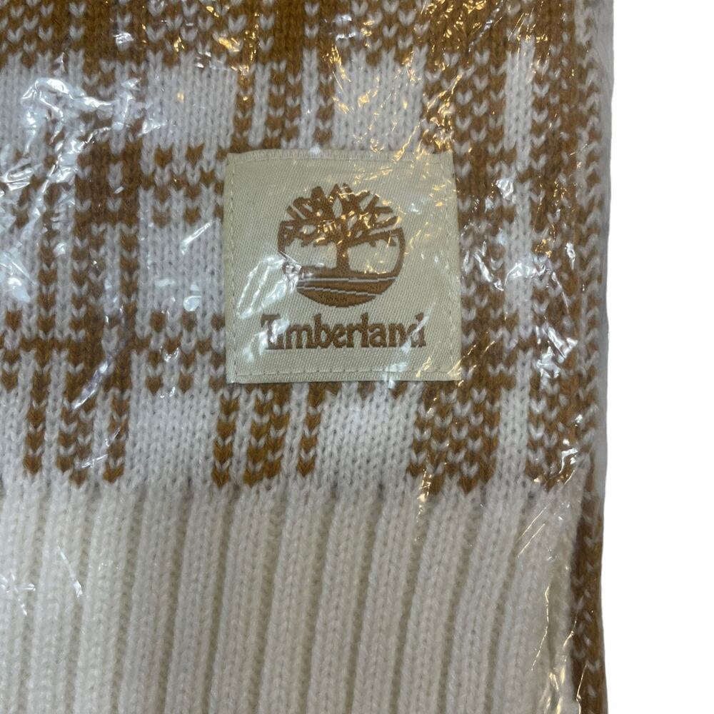 Timberland NWT Wheat Plaid Acrylic Scarf’s - Picture 4 of 6